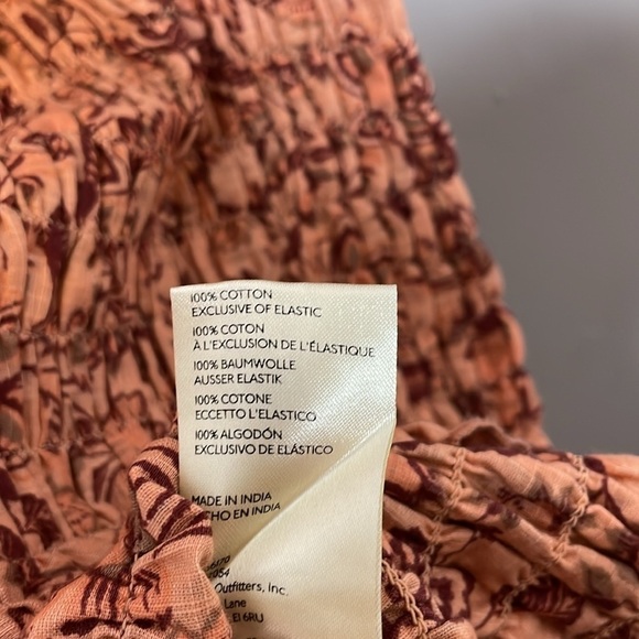 Free People | Smock It To Me Puff Sleeve Smocked Body Mini Dress Size Small NWT - Picture 12 of 12